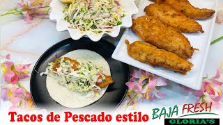 Tacos de Pescado estilo Baja Fresh [upl. by Frodina]