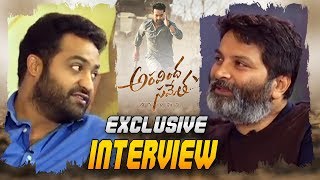 Jr NTR and Trivikram Exclusive Interview About Aravinda Sametha Movie  Aravinda Sametha Latest News [upl. by Anauj]