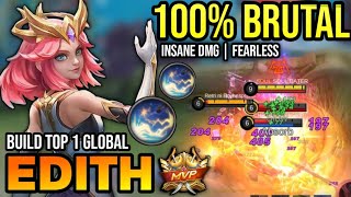 EDITH BEST BUILD 2023  BUILD TOP 1 GLOBAL EDITH GAMEPLAY  MOBILE LEGENDS✓ [upl. by Dearborn]