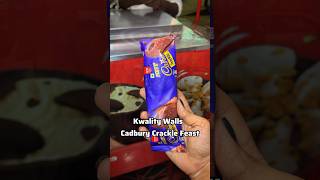 💥💢 Trying Kwality walls Cadbury crackle feast AD KwalityWalls CadburyFeastCrackle [upl. by Willie]