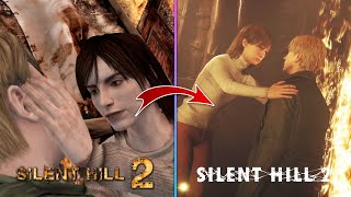 Angela Staircase Scene Comparison  Silent Hill 2 vs Silent Hill 2 Remake [upl. by Eneloj]