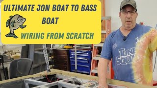 Ultimate Jon Boat to Bass Boat Conversion  Prewiring for Accessories [upl. by Hogle]