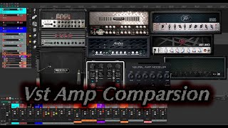 VST Amp comparsing  NAM  Mercurial  Mesa Rectifier  Engl  Peavey  DSP DarkGlass  Amplitube [upl. by Hcaz101]