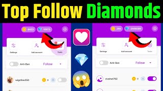 Top Follow Free Diamonds 💎  Top Follow App Unlimited Coins  Top Follow Free Coins  Top Follow App [upl. by Aba]