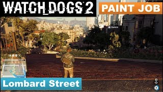 Watch Dogs 2  How to Tag the High Point in Lombard Street Paint Job [upl. by Gardie]