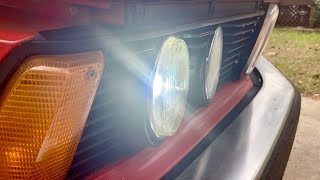 Hella H4 LED Headlight Conversion 1982 BMW E21 320i [upl. by Ellesig]