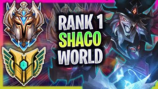 RANK 1 SHACO IN THE WORLD  RANK SHACO JUNGLE GAMEPLAY  RANK 1 SHACO GUIDE [upl. by Oberg]