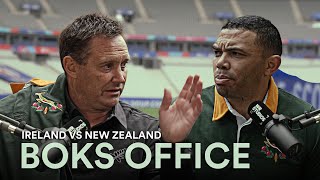 Can Ireland break the Quarter Final curse against New Zealand rugby  Boks Office [upl. by Atilrep]