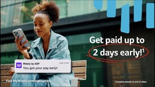 Get Paid Early with Wisely® by ADP [upl. by Eltrym]