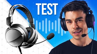 AudioTechnica ATHGL3  Microphone Test Headset Comparison [upl. by Ettelrats]