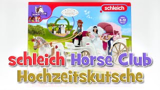 schleich Horse Club Hochzeitskutsche 42641  UNBOXING [upl. by Nirac166]