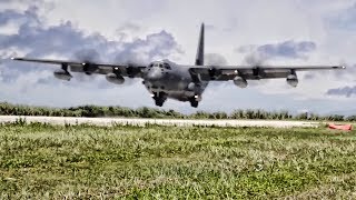 MC130J Commando II LandingTakeoff On Remote Island Runway [upl. by Adnalra]