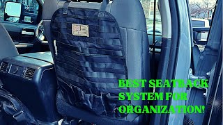 Truck Seatback Organizer Keeping organized and dirty feet off the seat [upl. by Bambie787]