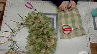 Lets Make a White Rose Welcome Wreath Tutorial [upl. by Amarillis885]