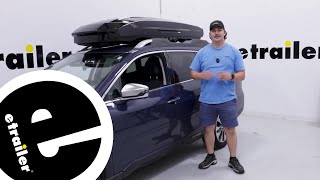 etrailer  Checking Out the Thule Motion 3 Low Profile Rooftop Cargo Box [upl. by Suiramad]