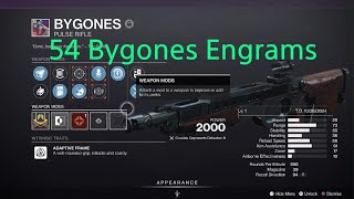 Destiny 2 focusing 54 Bygones Engrams [upl. by Aicirtak]