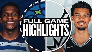 TIMBERWOLVES at SPURS  FULL GAME HIGHLIGHTS  December 15 2024 [upl. by Iemaj]