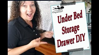 Under Bed Storage Drawer DIY [upl. by Rohpotsirhc]