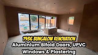 Bifold Doors Windows amp Plastering  1936 Bungalow Renovation I Home Renovation I House Renovation [upl. by Ob929]