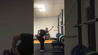 Banded Lat Stretch mobility strength crossfit [upl. by Oek]