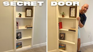 How to Build a Hidden Bookcase Door and Have it Look AMAZING [upl. by Nitsraek562]