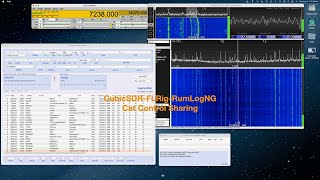 CubicSDR FLRig RumLogNG Cat Control HD 1080p [upl. by Oirobil]