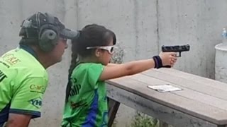 This 10yearold knows how to use a gun [upl. by Christa]