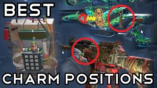 Best CS2 Charm Positions In Game Footage amp Tricks [upl. by Crooks]