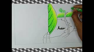 environment day drawing videoair pollutants drawing videostep by step environment drawing video [upl. by Ehtnax]