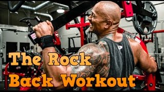 DWAYNE THE ROCK JOHNSON BACK WORKOUT [upl. by Sumner]