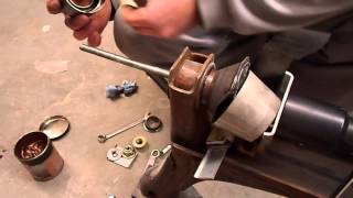 Golf MK2  rear axle bushes fitting [upl. by Warthman]