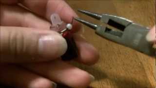 ✄ Wire Bottle Tutorial  Wrapping Wire Around Bottle Charm ✄ [upl. by Maleeny]