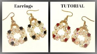 How to make earrings Beaded earrings [upl. by Dimo12]