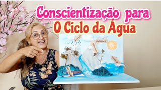 Como fazer uma Maquete o Ciclo da Água na Natureza [upl. by Rexanne9]