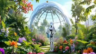 Sustainable Future Robot Gardener in an EcoDome 🤖🌿 [upl. by Hanway]