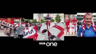 BBC One Ident  England Fans From Across the UK 1 Clean  10th July 2021 [upl. by Nysila]