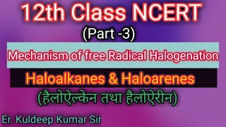 Mechanism of preparation of haloalkanes From alkanes by free radical halogenation  Covid19 [upl. by Tinaret689]