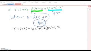 38 Partial Fractions With Unfactorable Denominator [upl. by Milissa]