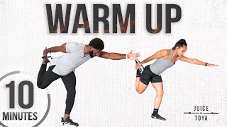 10 Minute Full Body PreWorkout StretchWarmUp Routine [upl. by Rosamund]