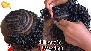 HOW TO DOfull sew in WEAVE steps to take For BEGINNERS JANEILHAIRCOLLECTION [upl. by Stacie]