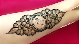 Rakshabandhan special front hand mehndi design  mehndi ka design  mehndi design  mehandi  mehndi [upl. by Ahseenat]