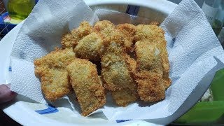 Bocaditos de pescado rebozados a la milanesa con sabor a queso  receta [upl. by Anner]