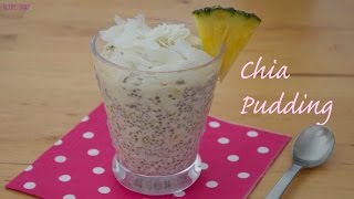 Chia Seeds Pudding recipe with pineapple and coconut vegan recipe diary [upl. by Theurich4]