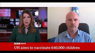 Polio reemerging in Gaza is a quotresult of the conditions people are living inquot UNRWA Sam Rose on BBC [upl. by Lenrad]