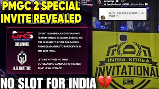 PMGC Special Invite REVEALED 😮 NO SLOT for INDIA 💔 KOREAN players with scout 👀⚡ [upl. by Lleryt]