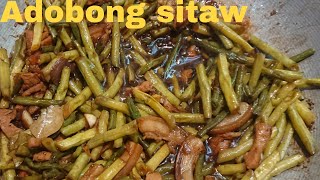 how to cook Adobong Sitaw with pork [upl. by Ruhtracam]