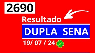 Dupla Sena de 2690  Resultado da dopla sena concurso 2690 [upl. by Alleuqcaj]