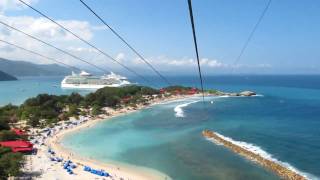 Labadee Haiti Dragons Breath Zip Line  Royal Caribbean  Navigator of the Seas [upl. by Pollock]