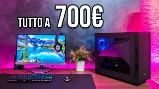 PROVIAMO UNA POSTAZIONE COMPLETA a 700€  PC  PERIFERICHE  MONITOR [upl. by Smaoht]