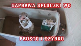 Naprawa Cieknącej Spłuczki WC  Jak Naprawić Nalewak Prostym Sposobem [upl. by Dasha]